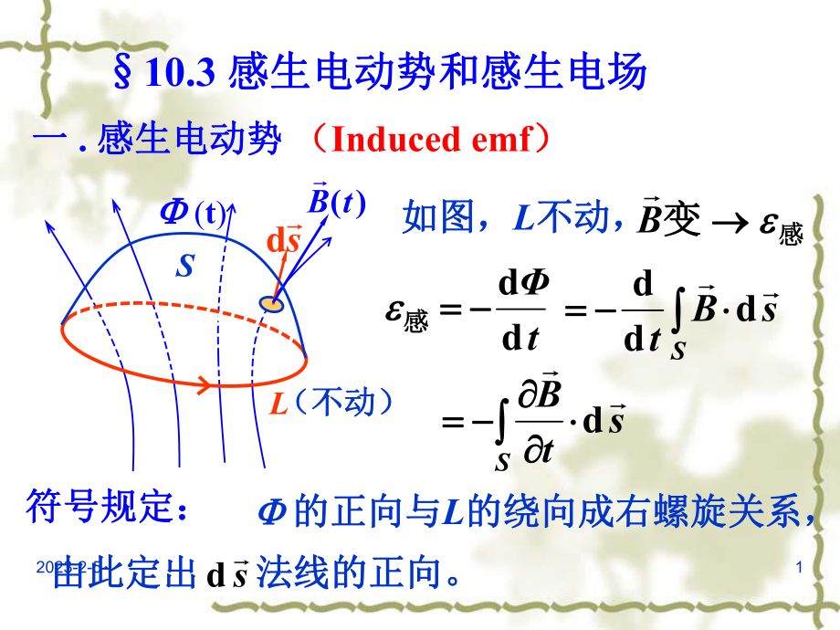 感生电动势和感生电场课件.ppt_第1页