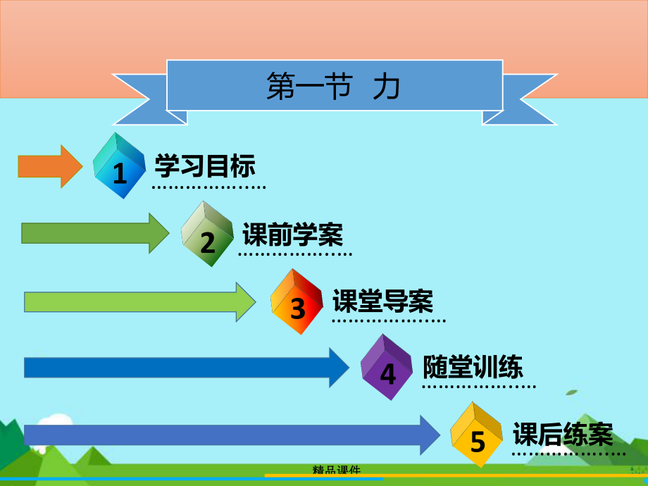 八年级物理下册第七章第一节力习题课件新人教版.ppt_第1页