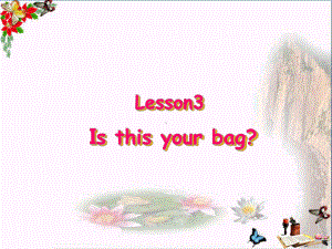 四年级英语上册Lesson3Isthisyourbag课件2科普版.ppt（纯ppt,可能不含音视频素材）