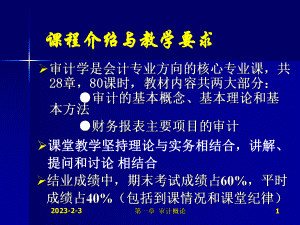 厦门大学审计课程第1章课件.ppt