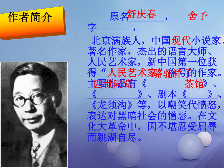 海南省海口市九年级语文上册7在烈日和暴雨下苏教版课件.ppt_第3页