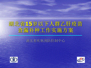 湖北省15岁以下人群乙肝疫苗查漏补种工作实施方案.ppt