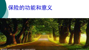 保险的功能和意义课件.ppt