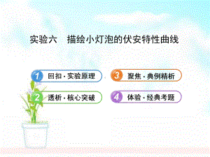 人教版高中物理一轮复习课件：实验6描绘小灯泡的伏安特性曲线.ppt