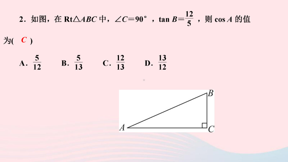 九年级数学下册第一章直角三角形的边角关系章末复习一作业课件新版北师大版.ppt_第3页