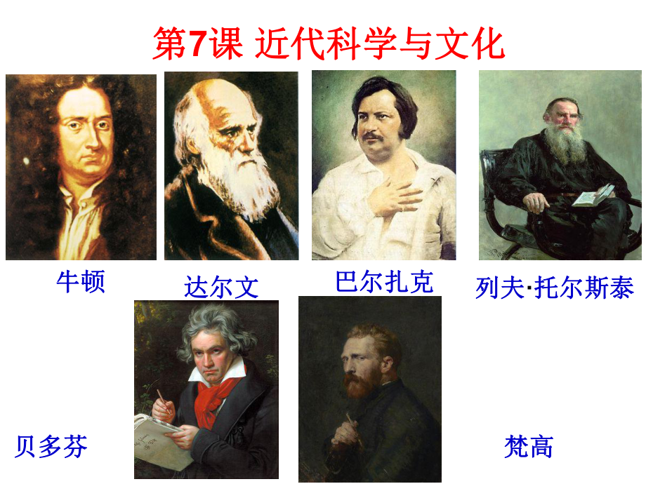 人教部编版九年级下册历史近代科学与文化教学课件.ppt_第1页