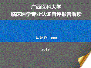 临床医学专业认证自评报告模板课件.pptx