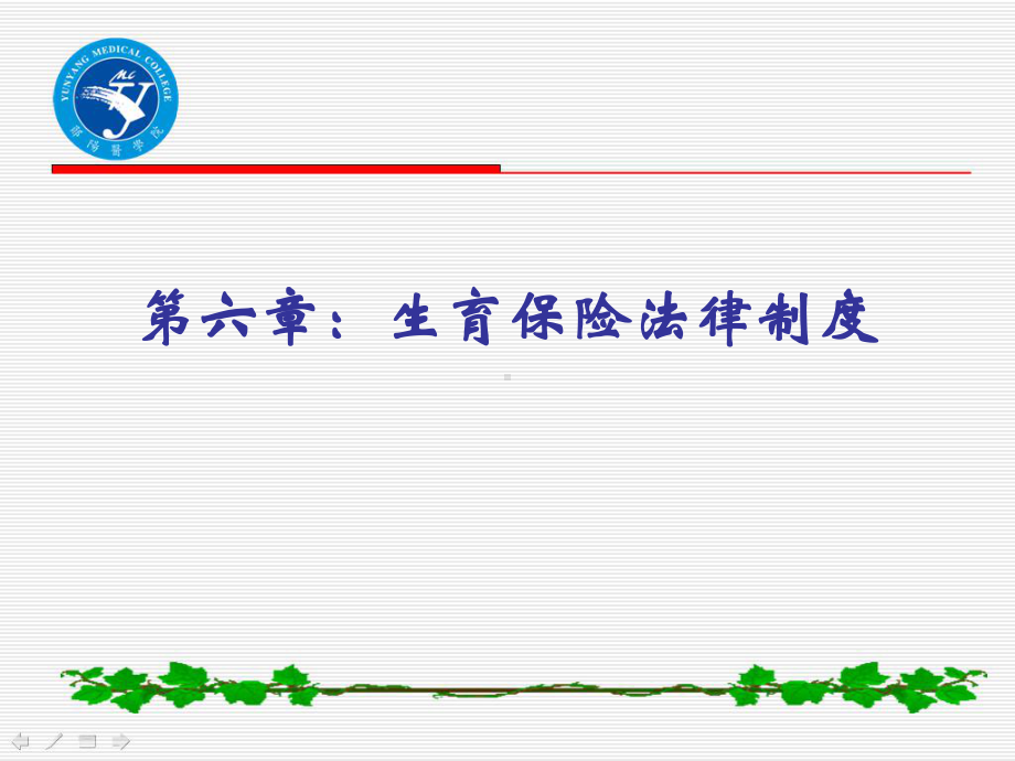 第六章：生育保险法律制度课件.ppt_第1页