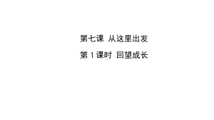 人教版道德与法治九年级下册回望成长导学课件.pptx