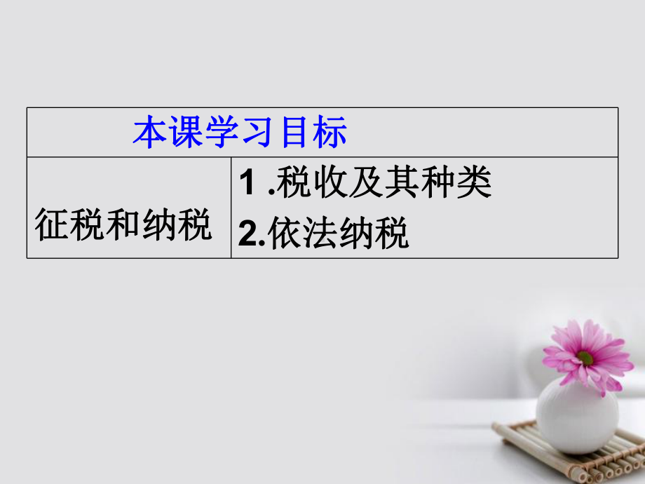 广东省开平市忠源纪念中学高中政治82征税和纳税新人教版必修1课件.ppt_第2页