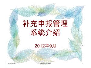 补充申报管理系统介绍课件.ppt