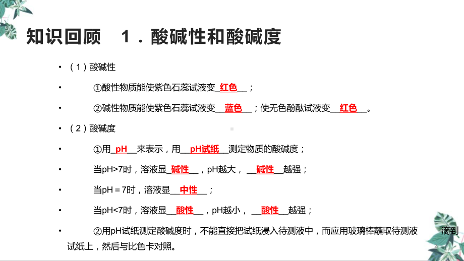 人教版九年级化学中考复习酸碱盐复习教学课件.pptx_第2页