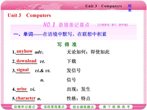 人教版高三英语一轮复习课件：必修二Unit3Computers.ppt