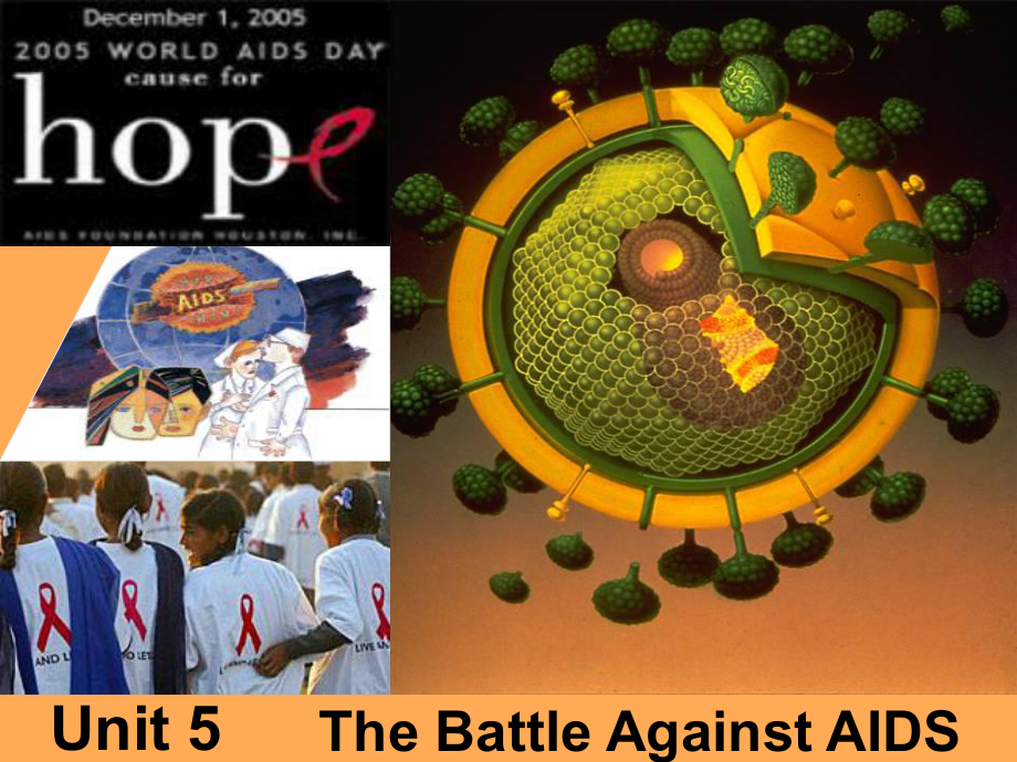 新视野大学英语第一册第五单元ThebattleagainstAids课件.pps_第1页