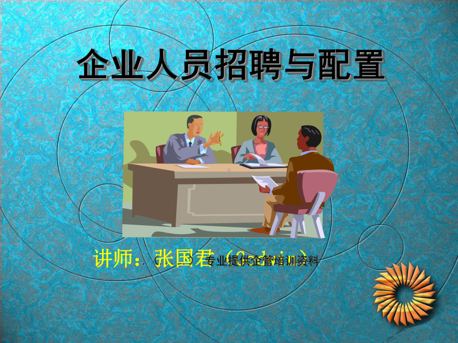 企业人员招聘与配置概述(课件.ppt_第1页