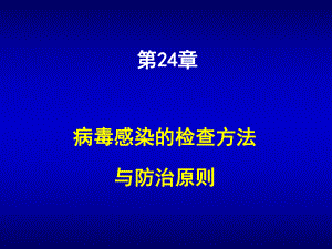 病原微生物第24章病毒感染的检查方法与防治原则课件.ppt