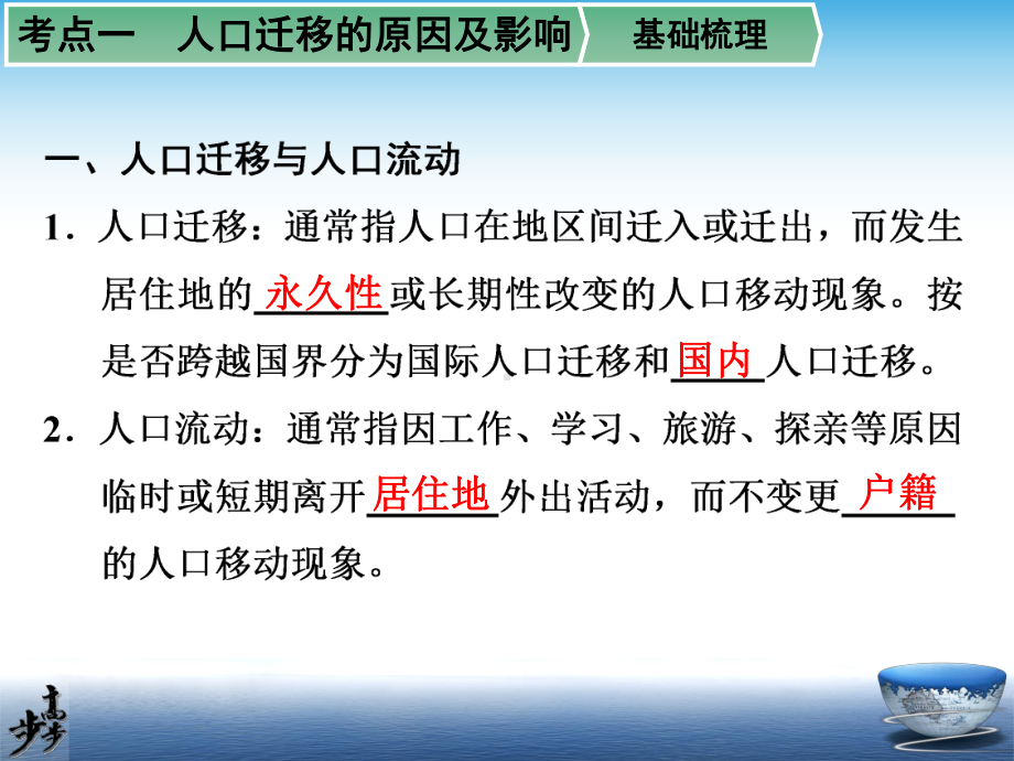 步步高2015届高考地理（鲁教版）一轮复习配套课件：第二册第一单元第2讲人口迁移与人口流动全国通用.ppt_第2页