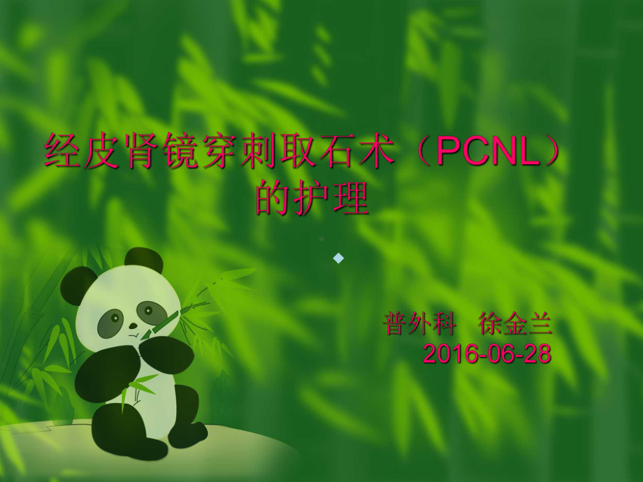 经皮肾镜穿刺取石术PCNL的护理课件.ppt_第1页