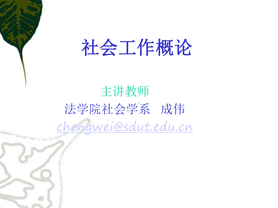 社会工作概述课件.ppt_第1页