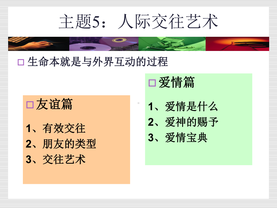 心灵成长与素质修养-主题5人际交往交友与恋爱电子教案课件.ppt_第2页