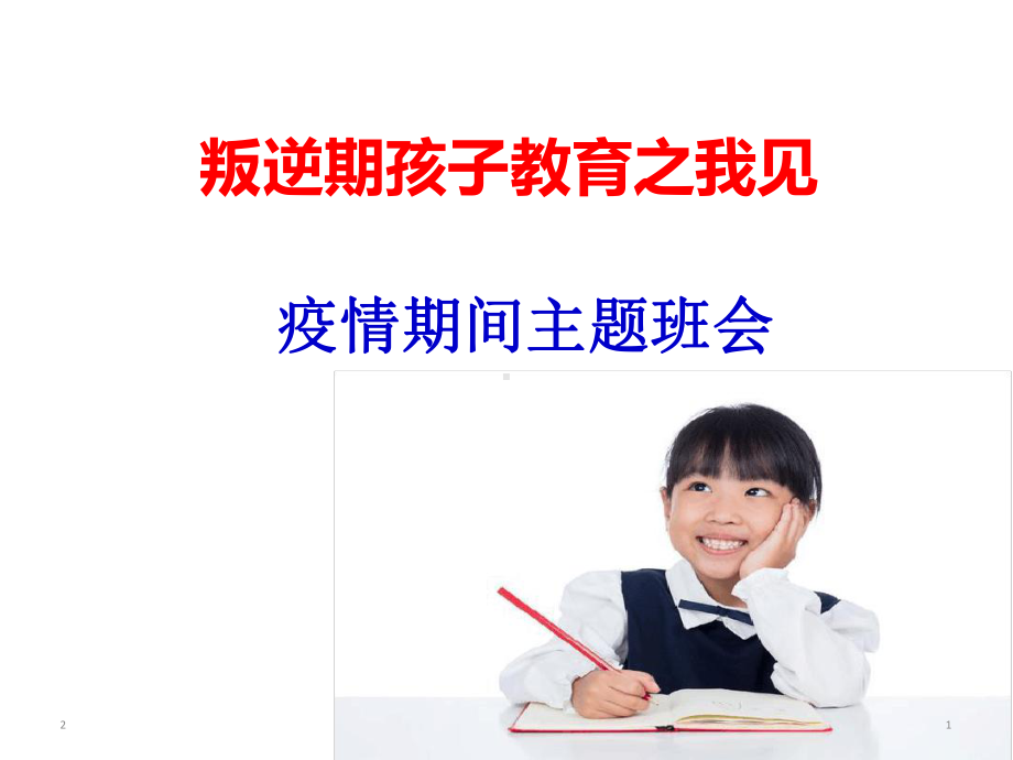 叛逆期孩子教育之我见主题班会课件.ppt_第1页