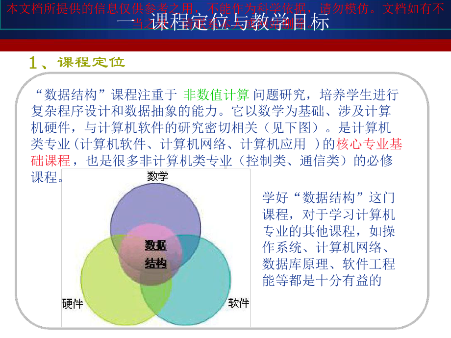 数据结构说课专业知识讲座课件.ppt_第2页