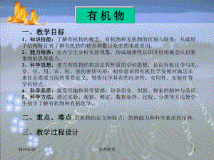 教学目标、知识技能：了解有机物的概念课件.pptx