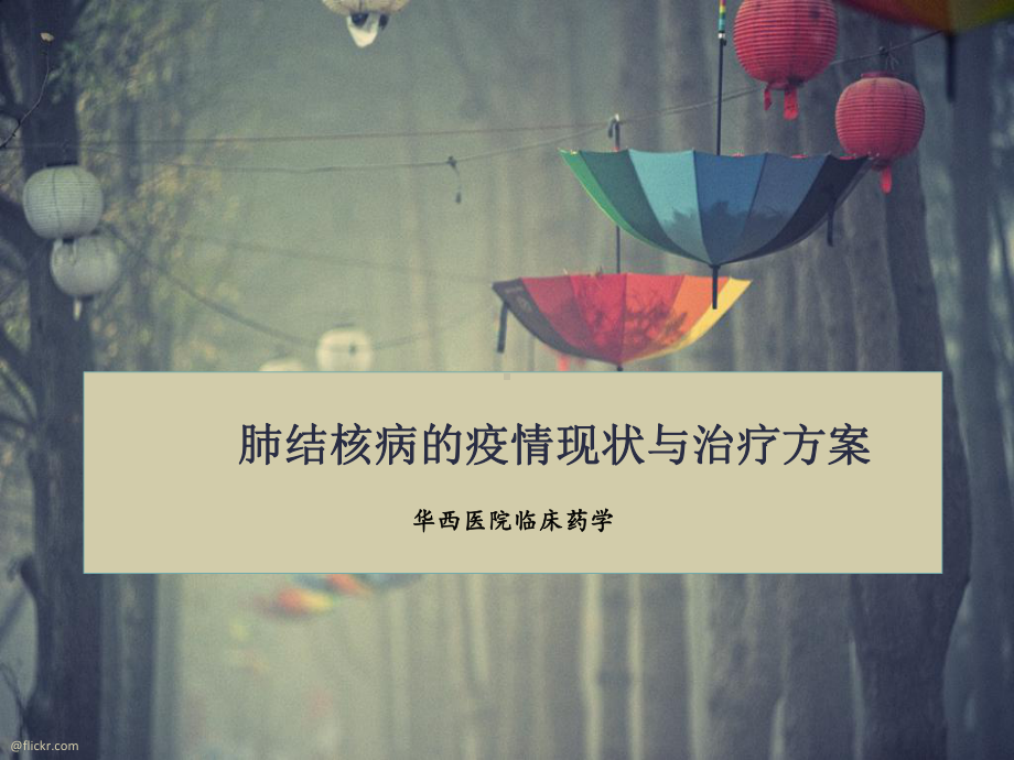 肺结核的疫情和化学治疗课件.ppt_第1页