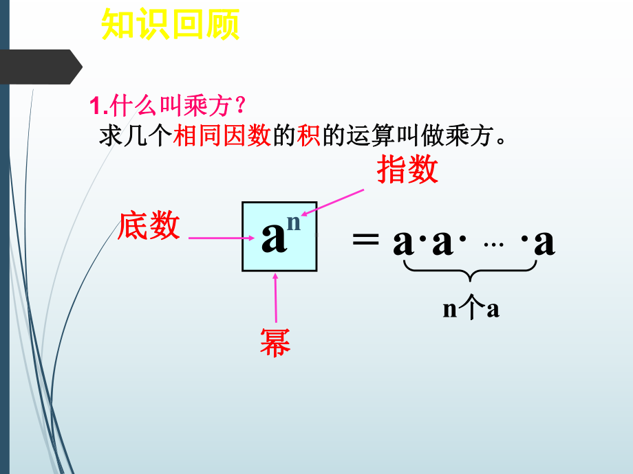 人教版八年级上册整式的乘法演讲教学课件.pptx_第3页