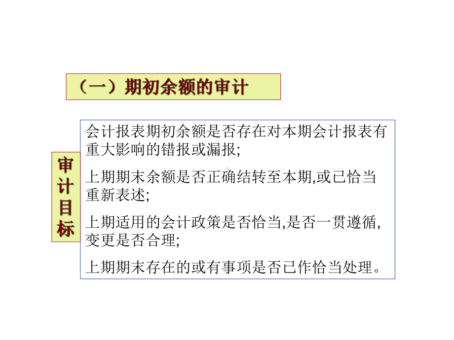 审计实务第九章期初余额期后事项审计和审计报告课件.ppt_第1页