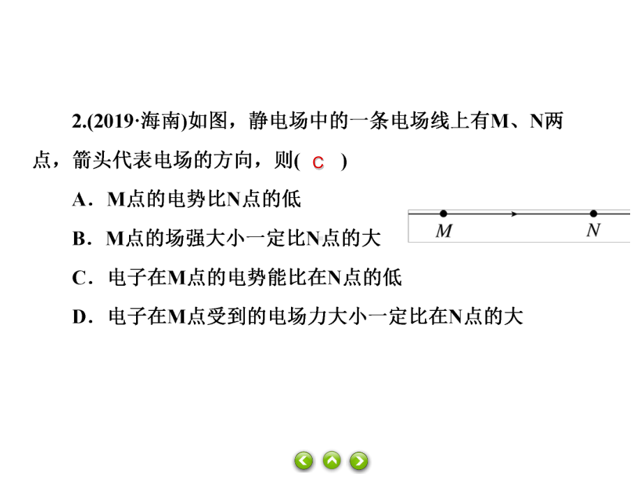 人教版必修第三册习题第十章静电场中的能量高考真题集训课件.ppt_第3页