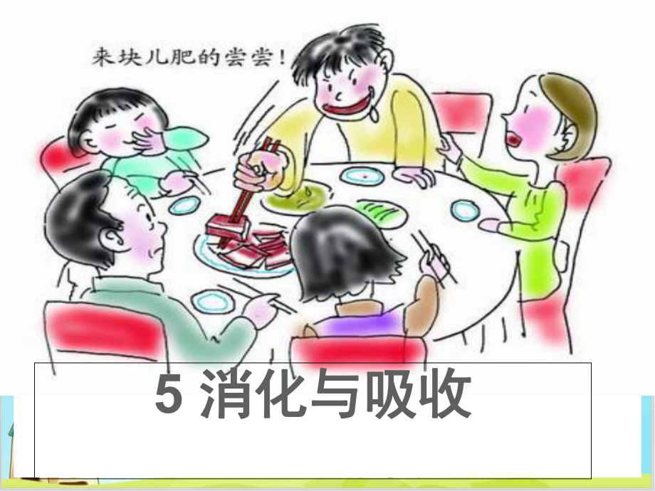 六年级下册科学《5消化与吸收》冀人版课件.ppt_第1页