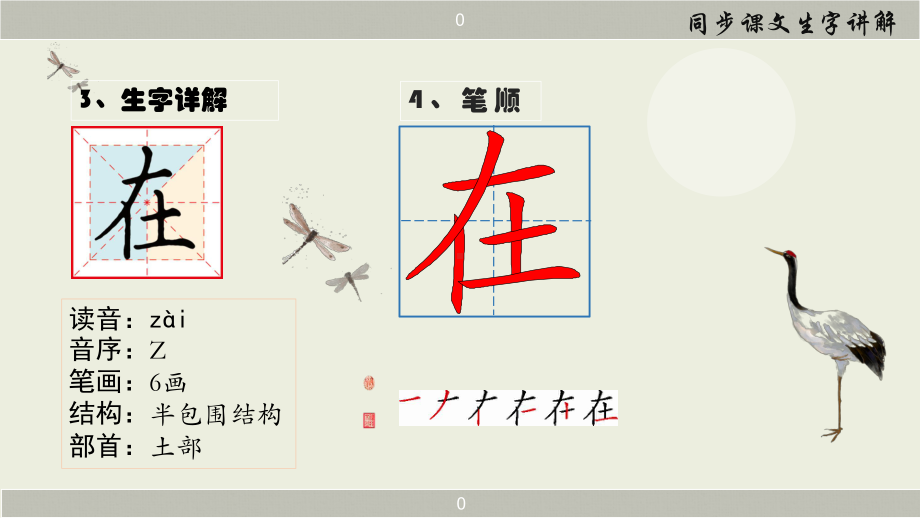 人教部编版一年级上册语文生字讲解+书写指导课件影子.pptx_第3页