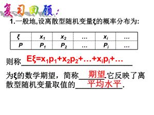 新人教A版高中数学(选修23)23《离散型随机变量的均值与方差》(期望在生活中的应用)课件.ppt