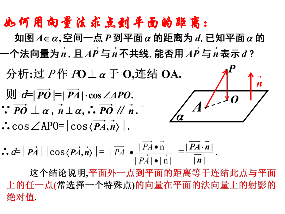 向量求空间距离经典课件上课用.ppt_第2页