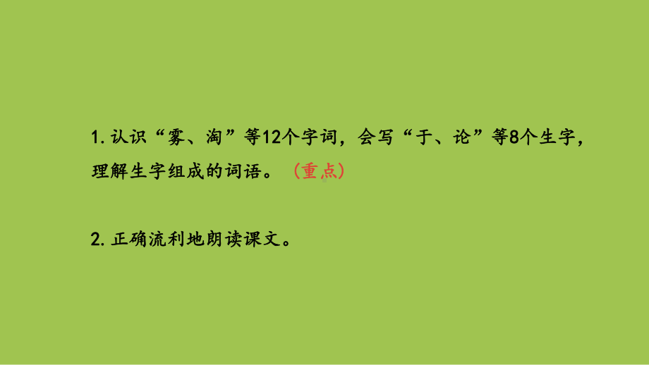 人教部编版二年级上册第单雾在哪里第一课时课件.pptx_第2页