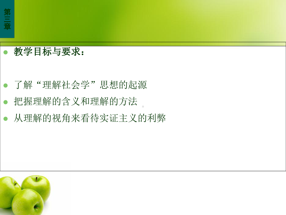 西方社会学理论教程第三章社会学古典时期的理解问题课件.ppt_第3页