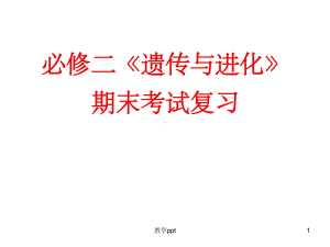 人教版教学课件必修2专题三遗传的基本规律.ppt