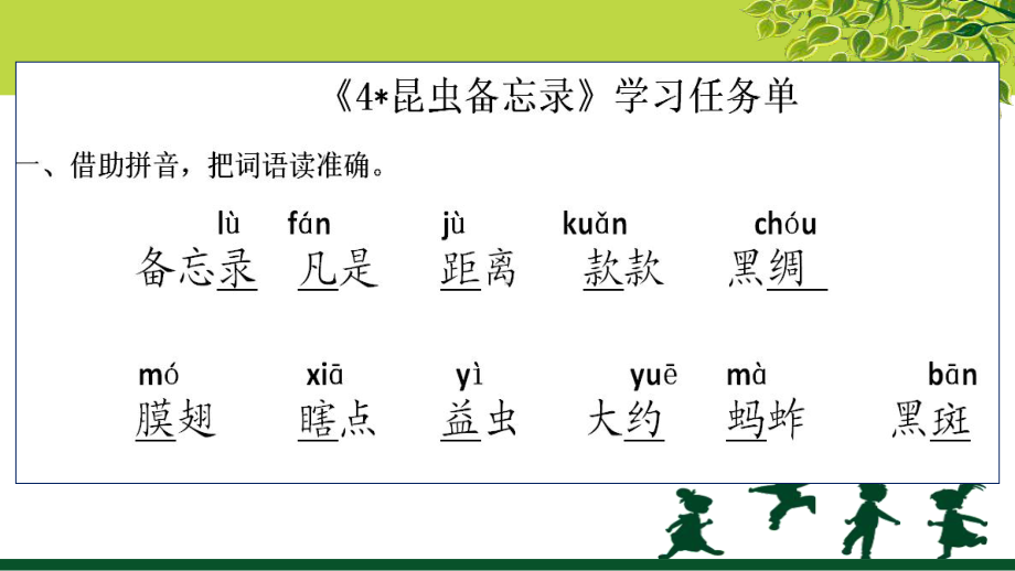 人教部编版三年级下册语文课件昆虫备忘录.ppt_第2页