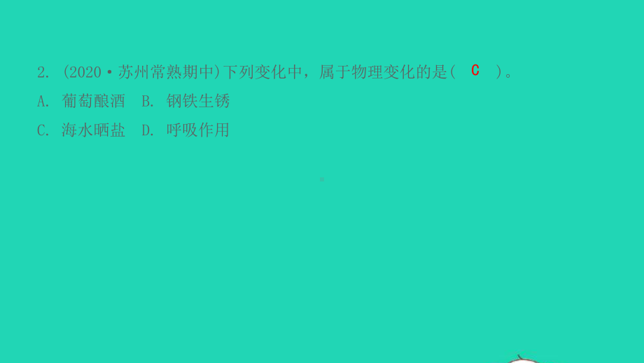 九年级化学上册专题复习提优卷一课件沪教版.pptx_第3页