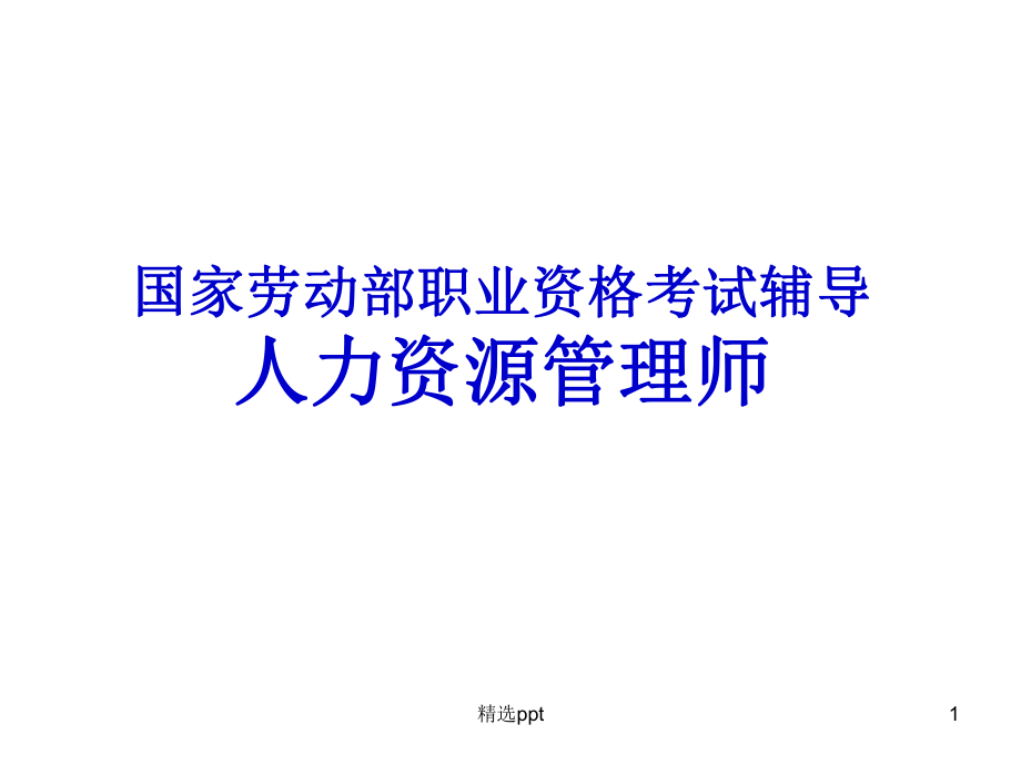 人力资源三级第一章-规划课件.ppt_第1页