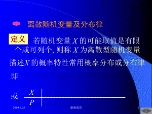 离散随机变量及分布律课件.pptx