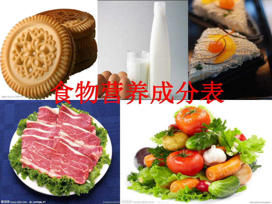 第一章第一节食物的营养成分课件.ppt_第1页