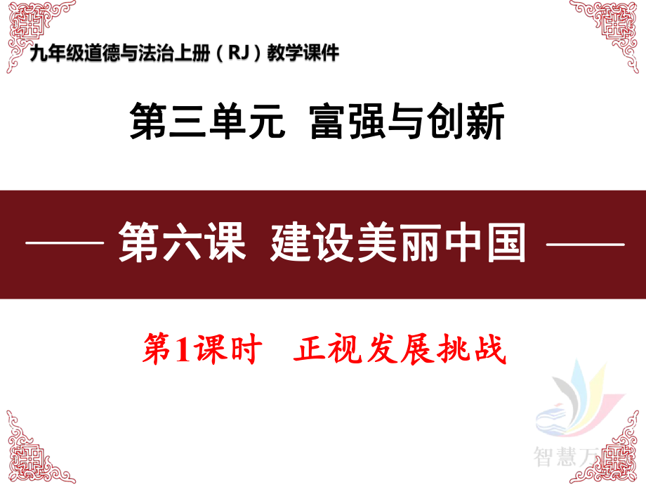 人教版道德与法治九年级上册正视发展挑战课件4.pptx_第1页