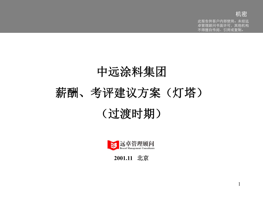 中远涂料薪酬、考评建议方案灯塔1课件.ppt_第1页