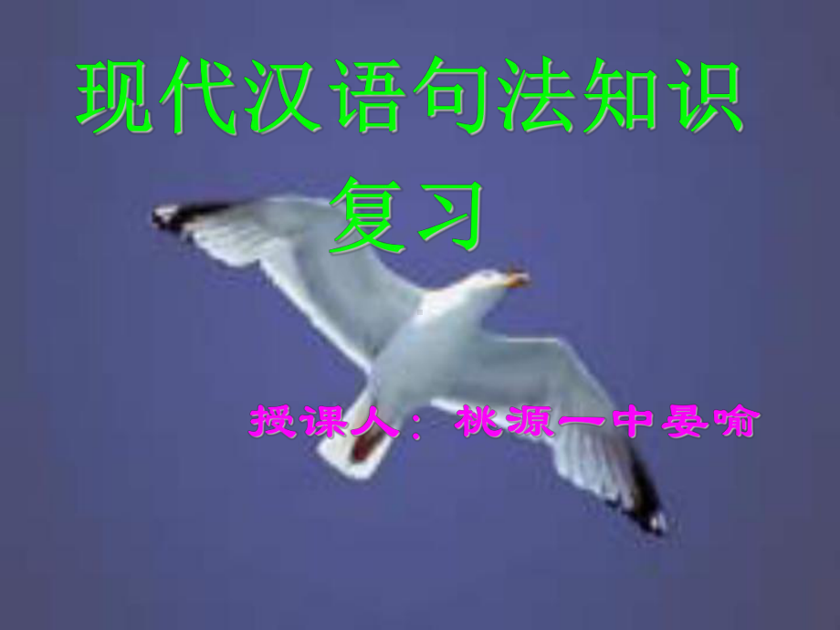 现代汉语句法知识复习课件.ppt_第1页