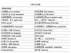 人教版英语八年级上册Unit15期中复习课件.pptx