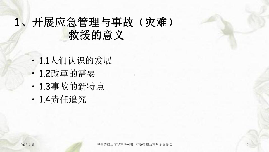 应急管理与突发事故处理应急管理与事故灾难救援课件.ppt_第2页