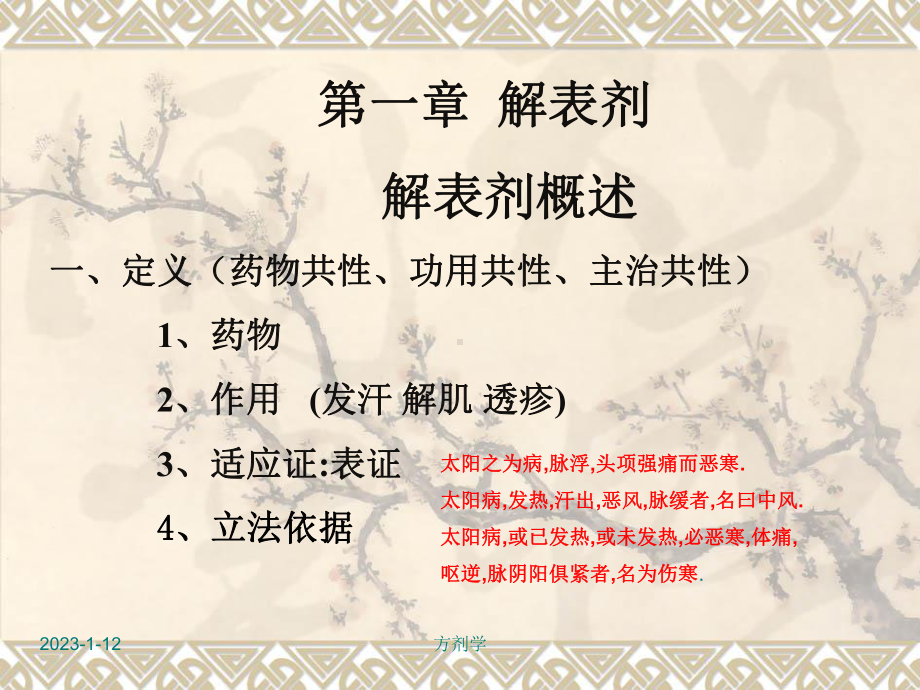 北京医科大方剂学课件(校正)4解表剂.ppt_第1页