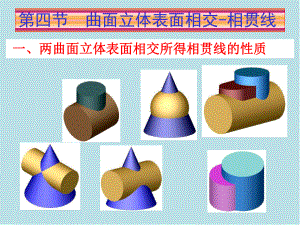 工程图学Ⅰ9曲面立体表面相交课件.ppt